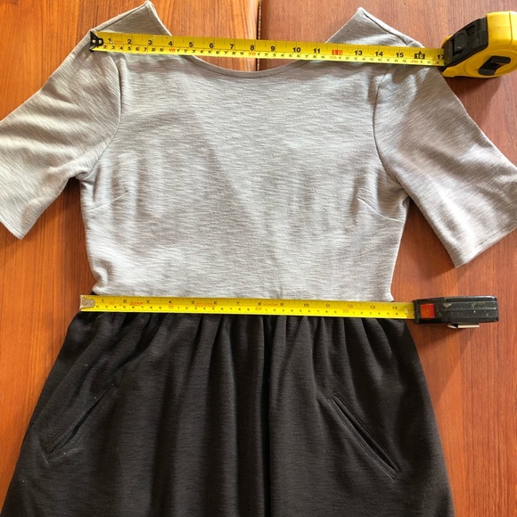 Free People V-back grey and black dress, US XS fits XS/S - Picture 8 of 8